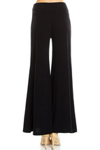 KLKD Women's Solid Wide Leg Palazzo Pants