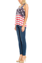 KLKD Women's American Flag Tank Top