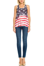 KLKD Women's American Flag Tank Top