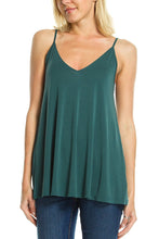 KLKD Women's Deep V Front and Back Sleeveless Top