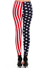 KLKD Women's American Flag Print Leggings Jeggings