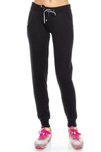 KLKD Women's Basic Slim Fit Tapered Jogger Fleece Pants