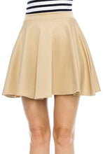 KLKD Women's Basic Versatile Solid Flared Skater Skirt Made in U.S.A.