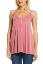 KLKD Women's Deep V Front and Back Sleeveless Top