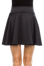 KLKD Women's Basic Versatile Solid Flared Skater Skirt Made in U.S.A.