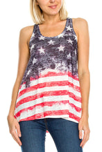 KLKD Women's American Flag Tank Top