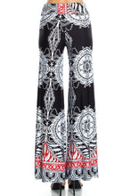 KLKD Women's Printed Wide Leg Palazzo Pants