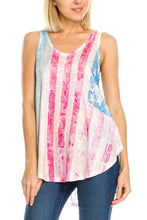 KLKD Women's American Flag Tank Top