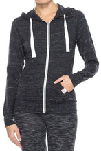 KLKD Women's Slim Fit Basic Fleece Zip-up Hoodie Jacket