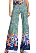 KLKD Women's Printed Wide Leg Palazzo Pants